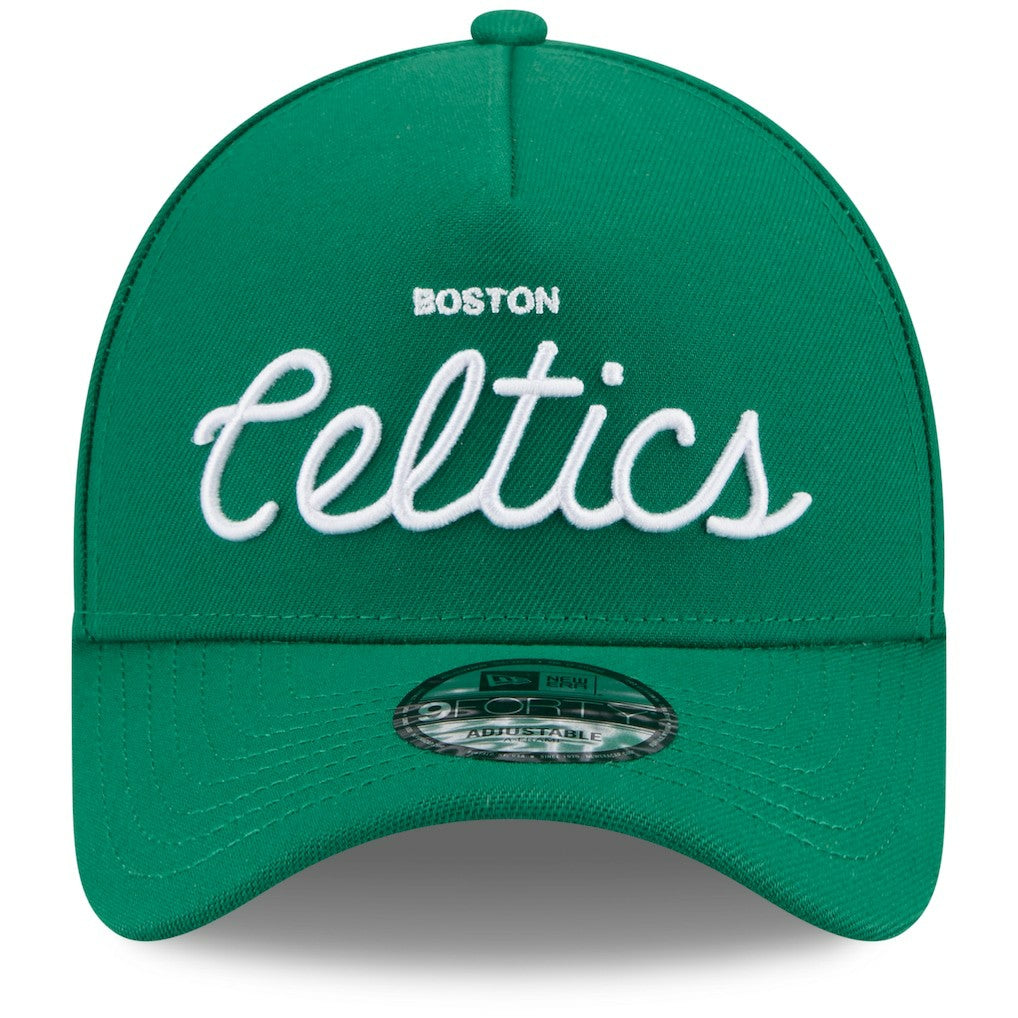 New Era Boston Celtics x Malbon Golf Unisex 9FORTY A-Frame Adjustable Hat Green