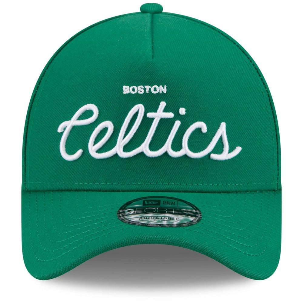 New Era Boston Celtics x Malbon Golf Unisex 9FORTY A-Frame Adjustable Hat Green