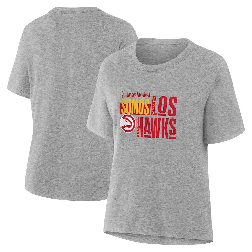 Atlanta Hawks Women's Noches Training T-Shirt Gray