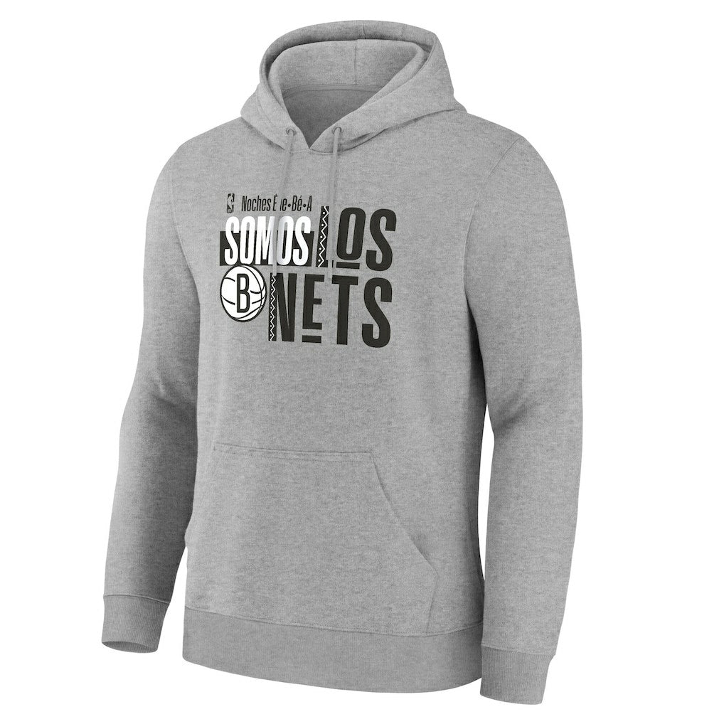 Brooklyn Nets Noches Training Hoodie Gray