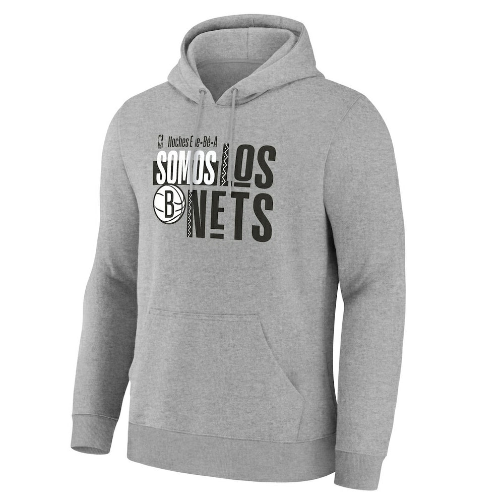 Brooklyn Nets Noches Training Hoodie Gray