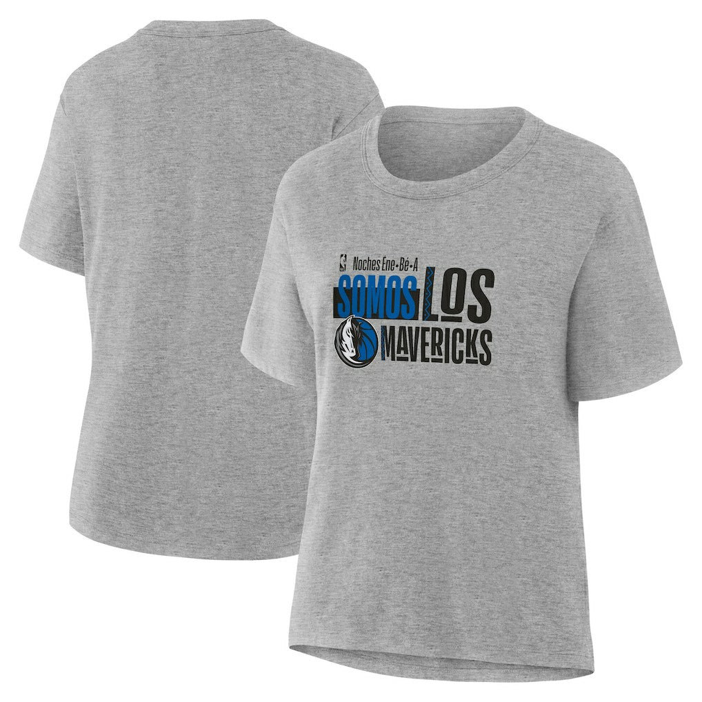 Dallas Mavericks Women's Noches Training T-Shirt Gray