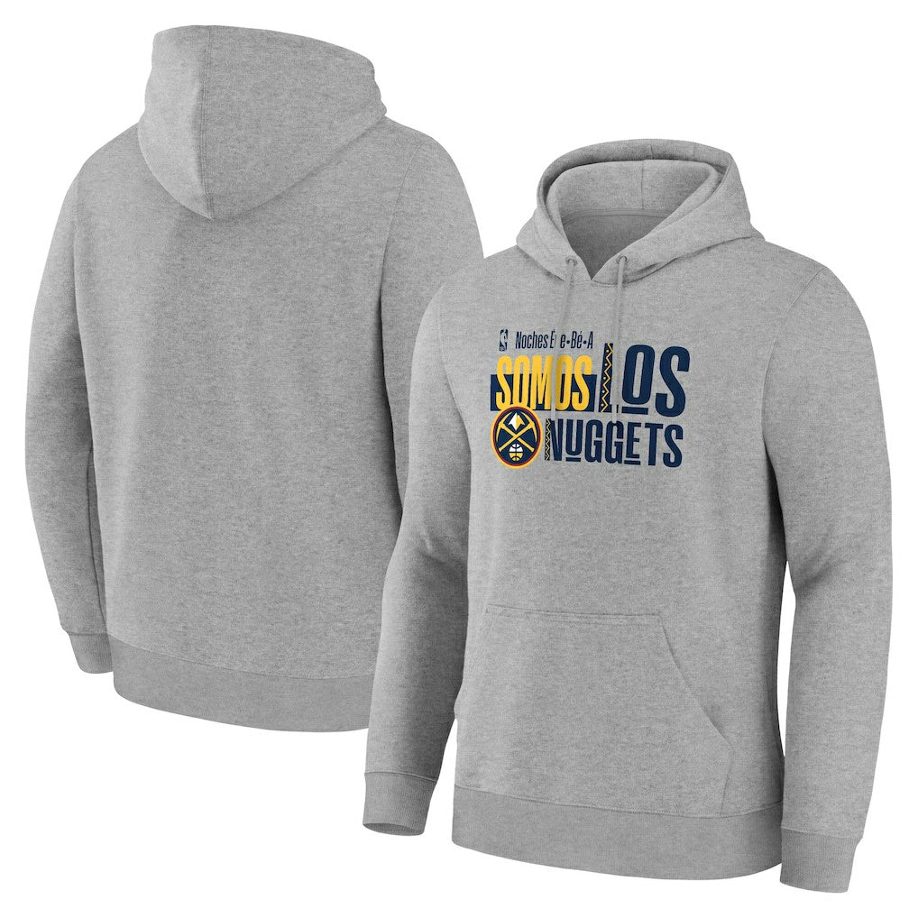 Denver Nuggets Noches Training Hoodie Gray