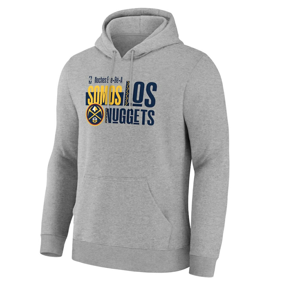 Denver Nuggets Noches Training Hoodie Gray