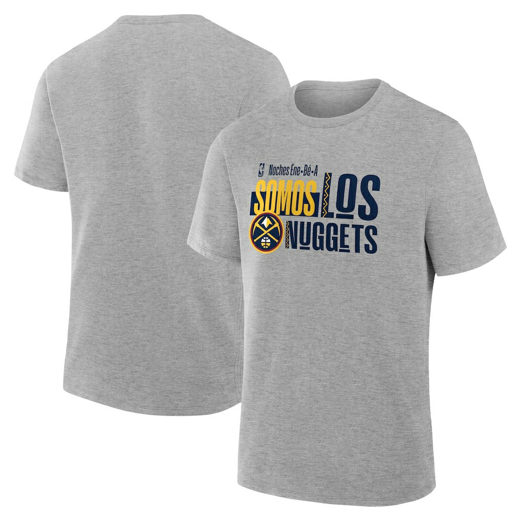 Denver Nuggets Noches Training T-Shirt Gray