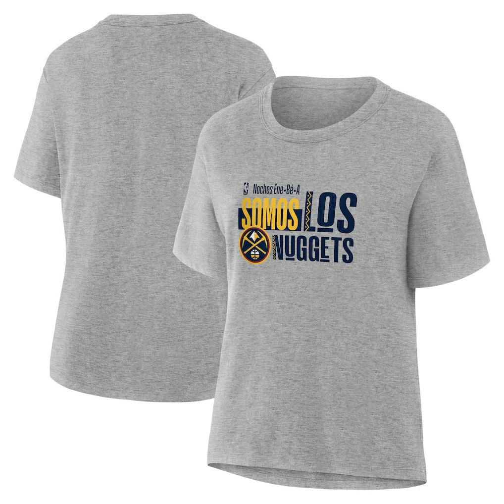 Denver Nuggets Women's Noches Training T-Shirt Gray