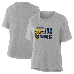 Denver Nuggets Women's Noches Training T-Shirt Gray