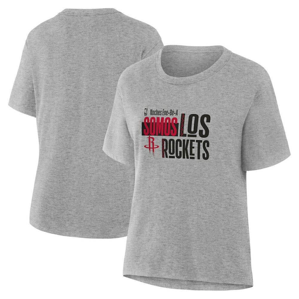Houston Rockets Women's Noches Training T-Shirt Gray