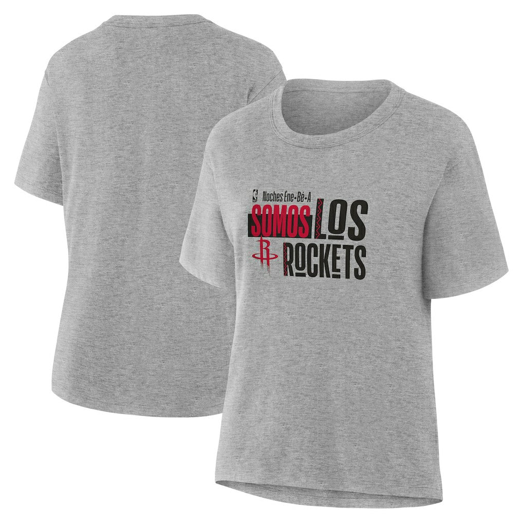 Houston Rockets Women's Noches Training T-Shirt Gray