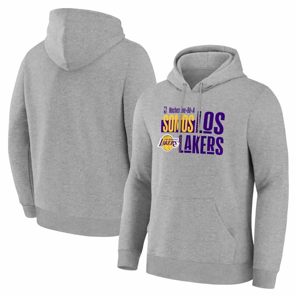 Los Angeles Lakers Noches Training Hoodie Gray