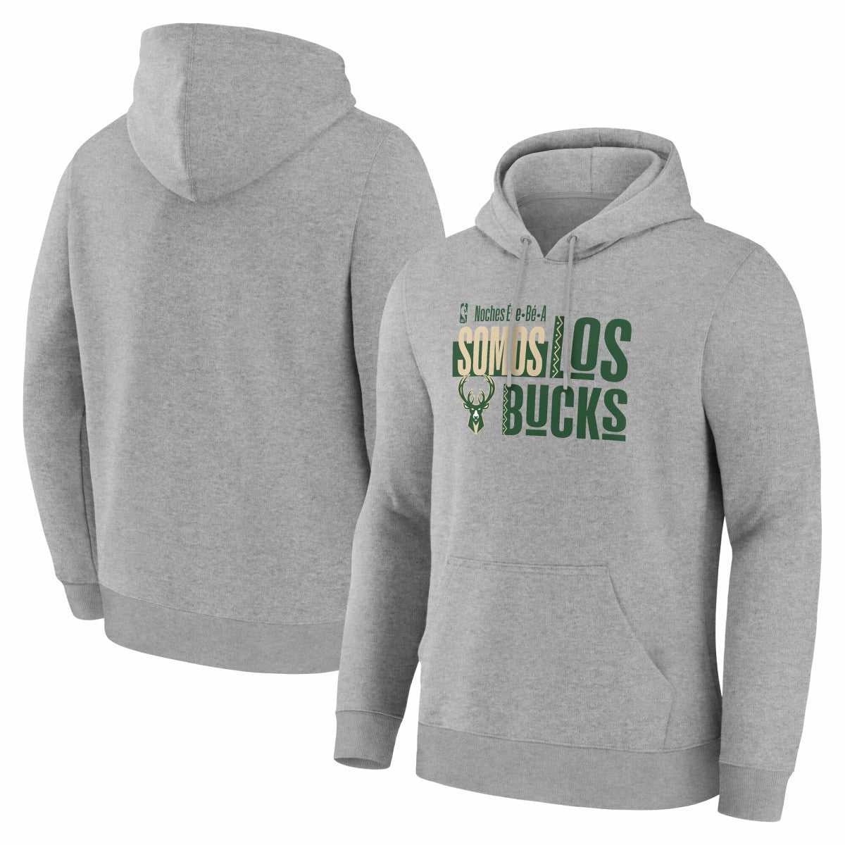 Milwaukee Bucks Noches Training Hoodie Gray