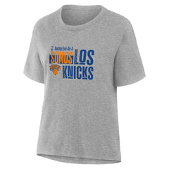 New York Knicks Women's Noches Training T-Shirt Gray