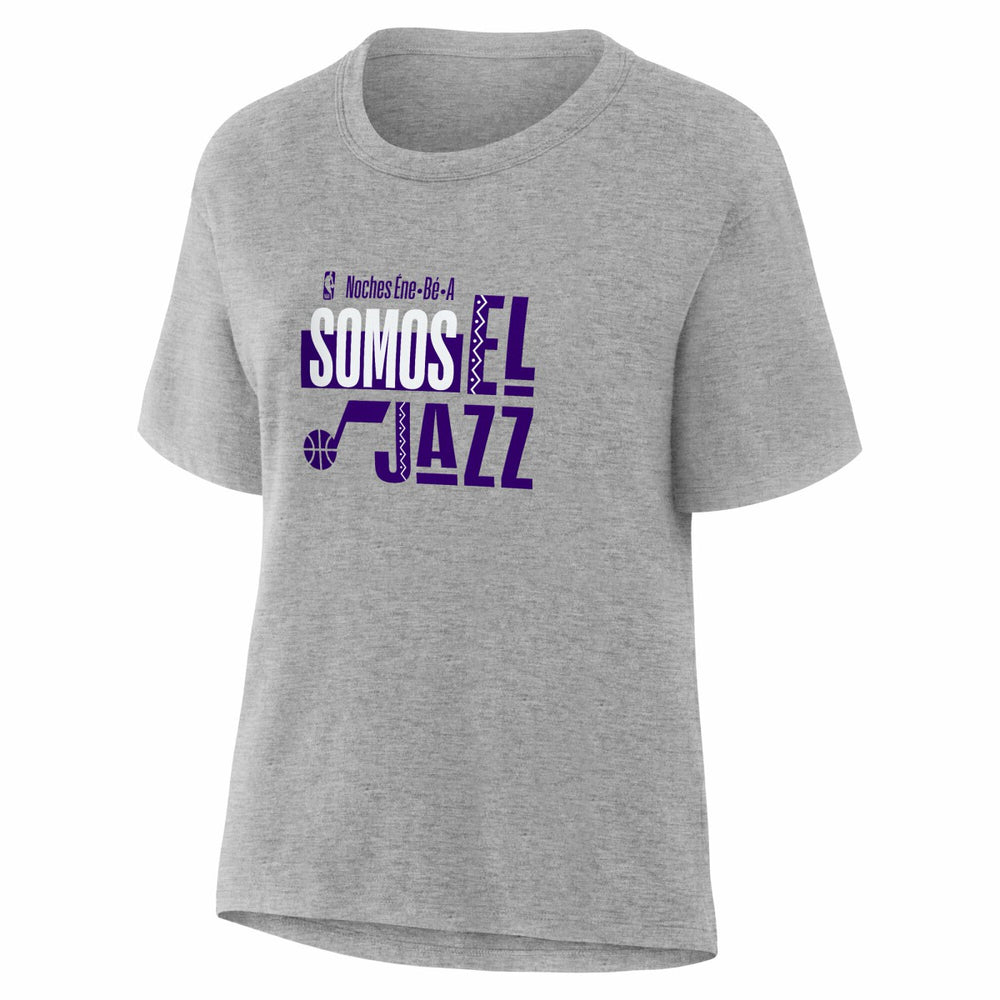Utah Jazz Women's Noches Training T-Shirt Gray