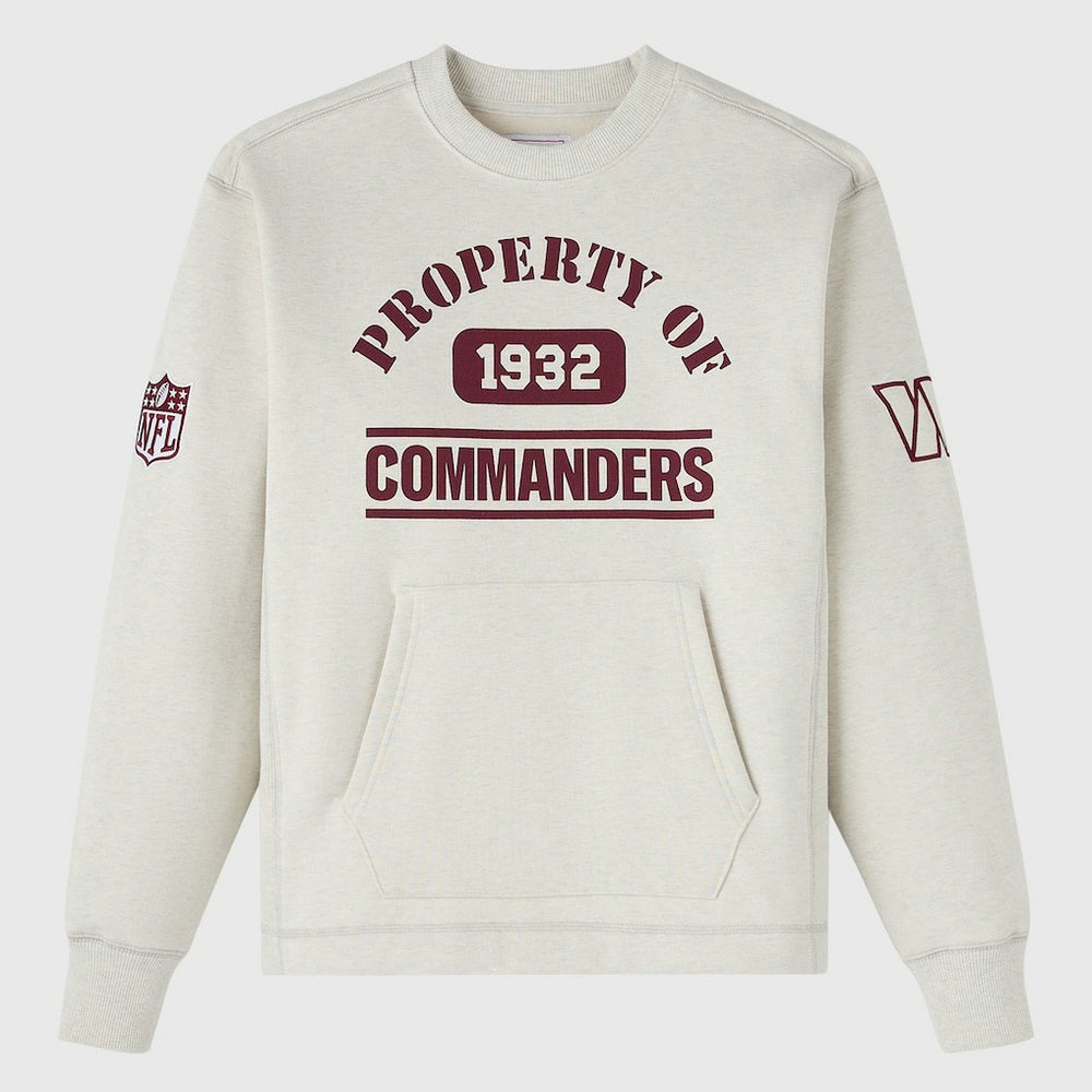 Washington Commanders OVO x NFL Unisex Fleece Sweatshirt - Heather Gray - NFL