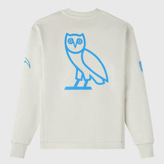 Los Angeles Chargers OVO x NFL Unisex Fleece Sweatshirt - Heather Gray - NFL