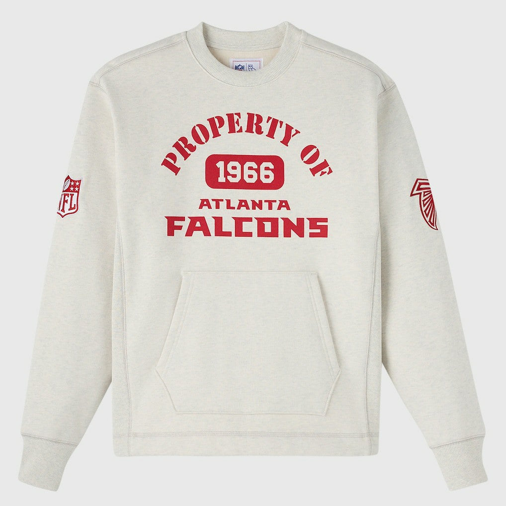 Atlanta Falcons OVO x NFL Unisex Fleece Sweatshirt - Heather Gray - NFL