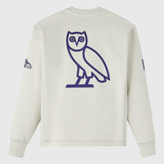 Baltimore Ravens OVO x NFL Unisex Fleece Sweatshirt - Heather Gray - NFL