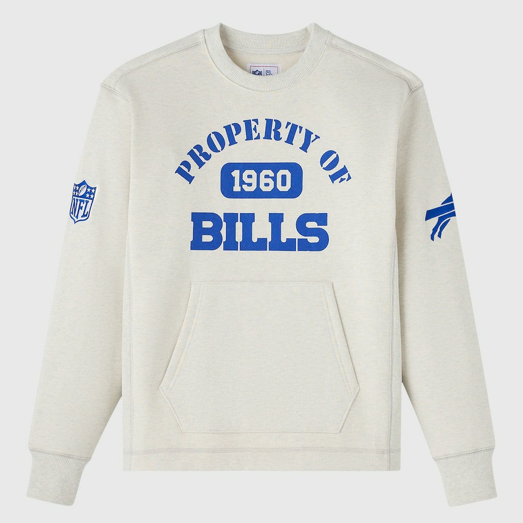 Buffalo Bills OVO x NFL Unisex Fleece Sweatshirt - Heather Gray - NFL