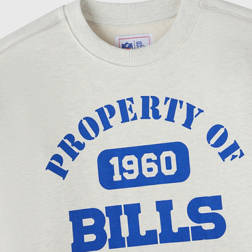 Buffalo Bills OVO x NFL Unisex Fleece Sweatshirt - Heather Gray - NFL