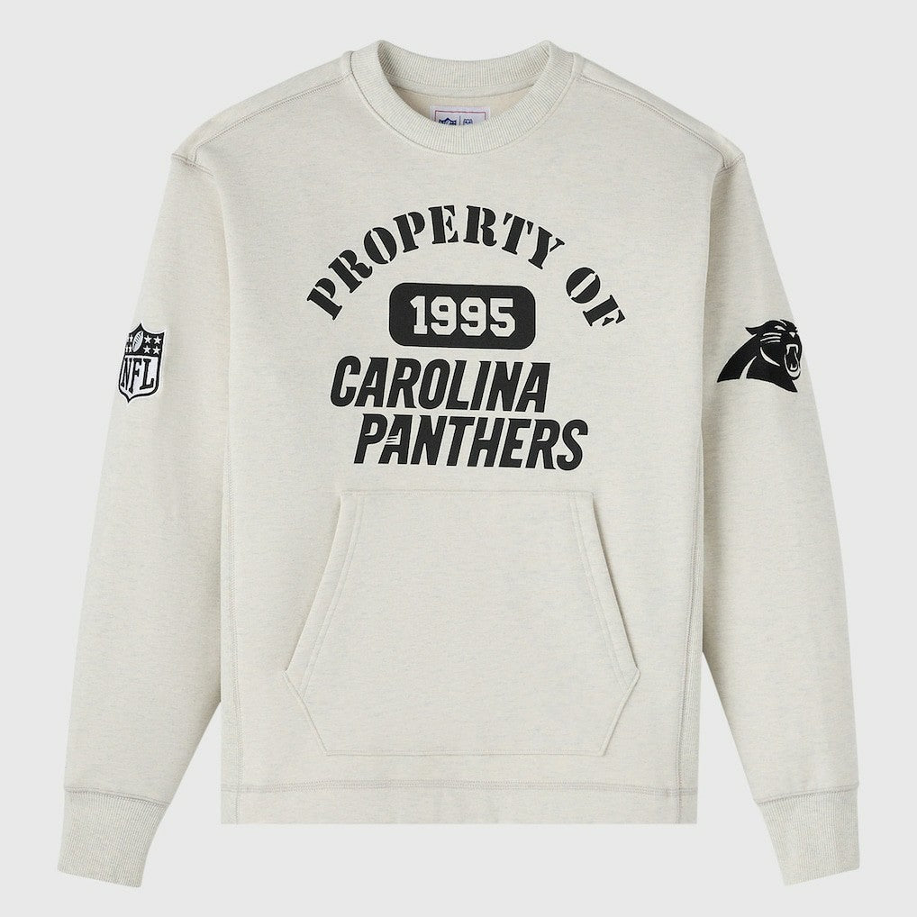 Carolina Panthers OVO x NFL Unisex Fleece Sweatshirt - Heather Gray - NFL