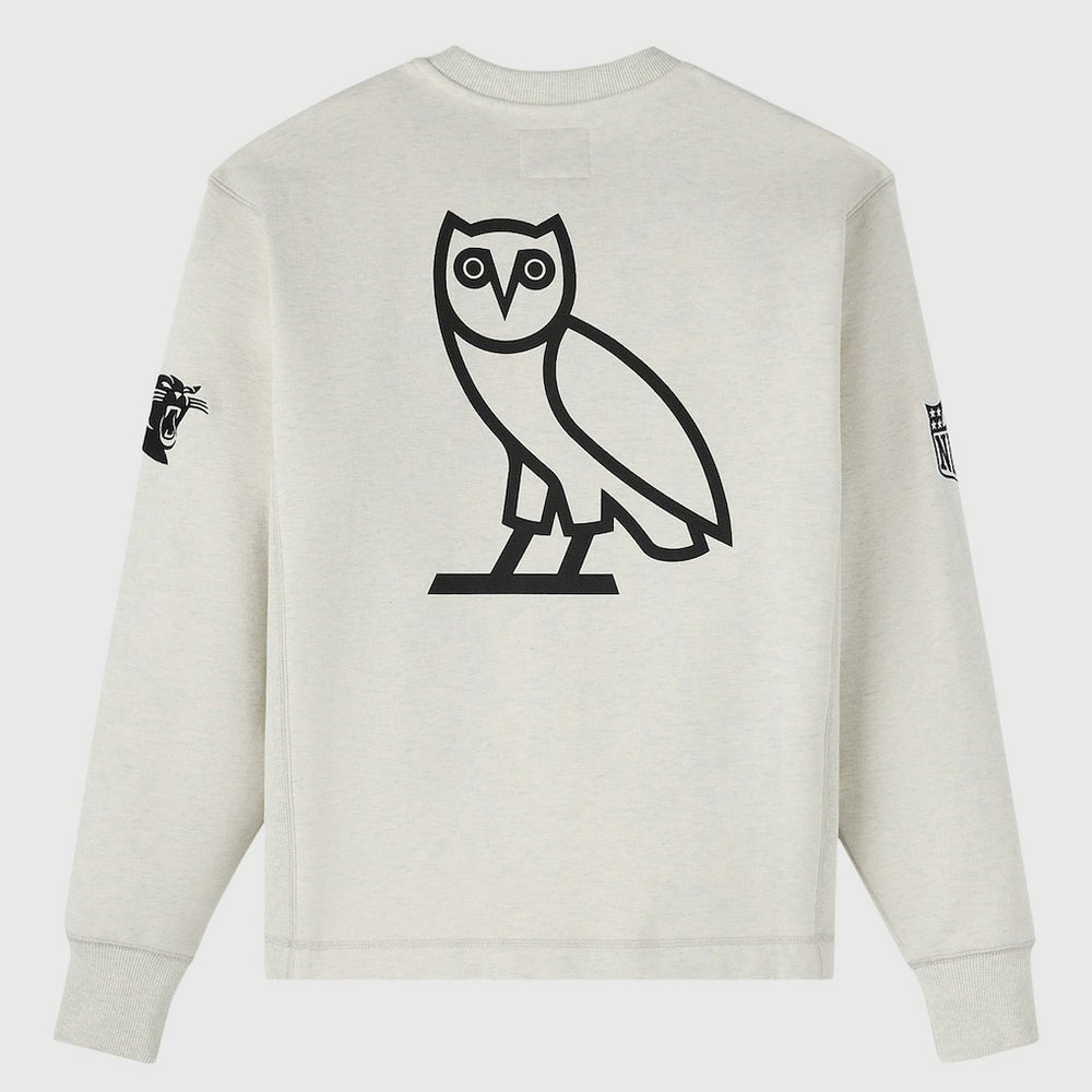 Carolina Panthers OVO x NFL Unisex Fleece Sweatshirt - Heather Gray - NFL