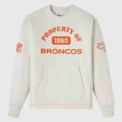 Denver Broncos OVO x NFL Unisex Fleece Sweatshirt - Heather Gray - NFL