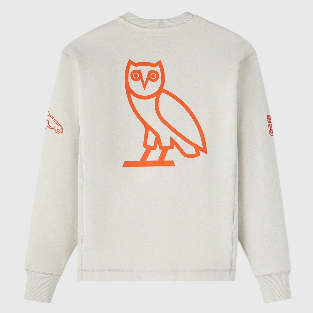 Denver Broncos OVO x NFL Unisex Fleece Sweatshirt - Heather Gray - NFL