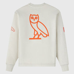 Denver Broncos OVO x NFL Unisex Fleece Sweatshirt - Heather Gray - NFL
