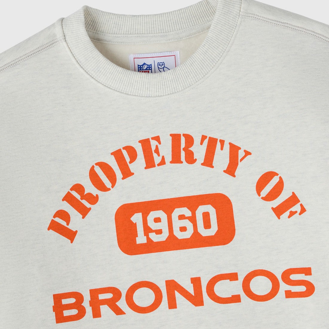 Denver Broncos OVO x NFL Unisex Fleece Sweatshirt - Heather Gray - NFL