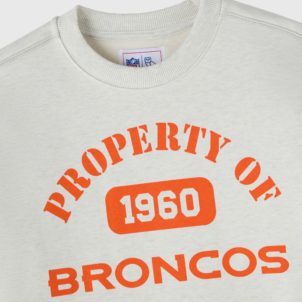 Denver Broncos OVO x NFL Unisex Fleece Sweatshirt - Heather Gray - NFL