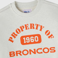 Denver Broncos OVO x NFL Unisex Fleece Sweatshirt - Heather Gray - NFL