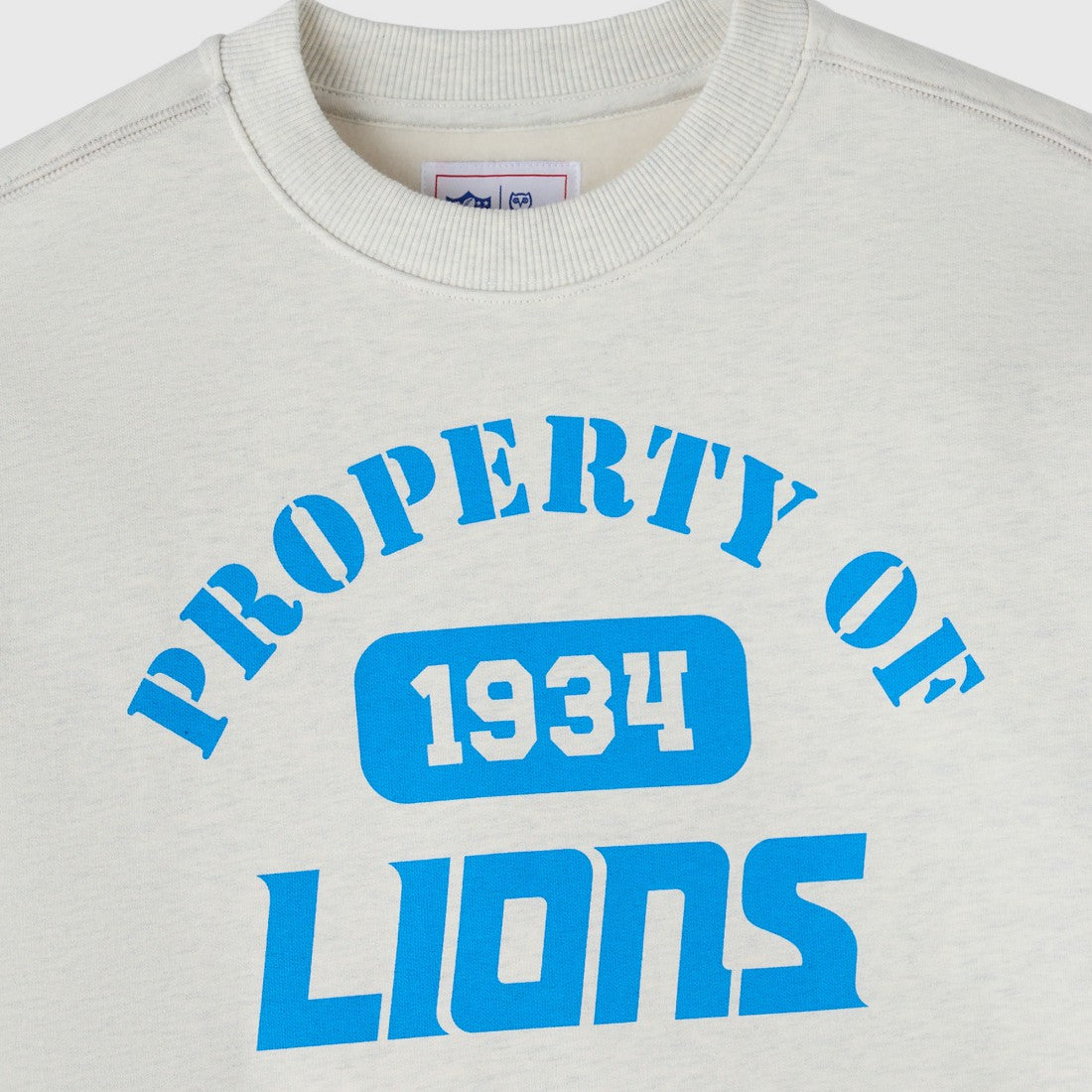 Detroit Lions OVO x NFL Unisex Fleece Sweatshirt - Heather Gray - NFL