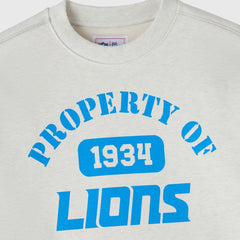 Detroit Lions OVO x NFL Unisex Fleece Sweatshirt - Heather Gray - NFL