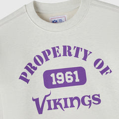 Minnesota Vikings OVO x NFL Unisex Fleece Sweatshirt - Heather Gray - NFL
