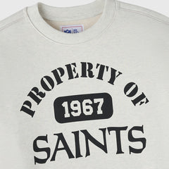 New Orleans Saints OVO x NFL Unisex Fleece Sweatshirt - Heather Gray - NFL