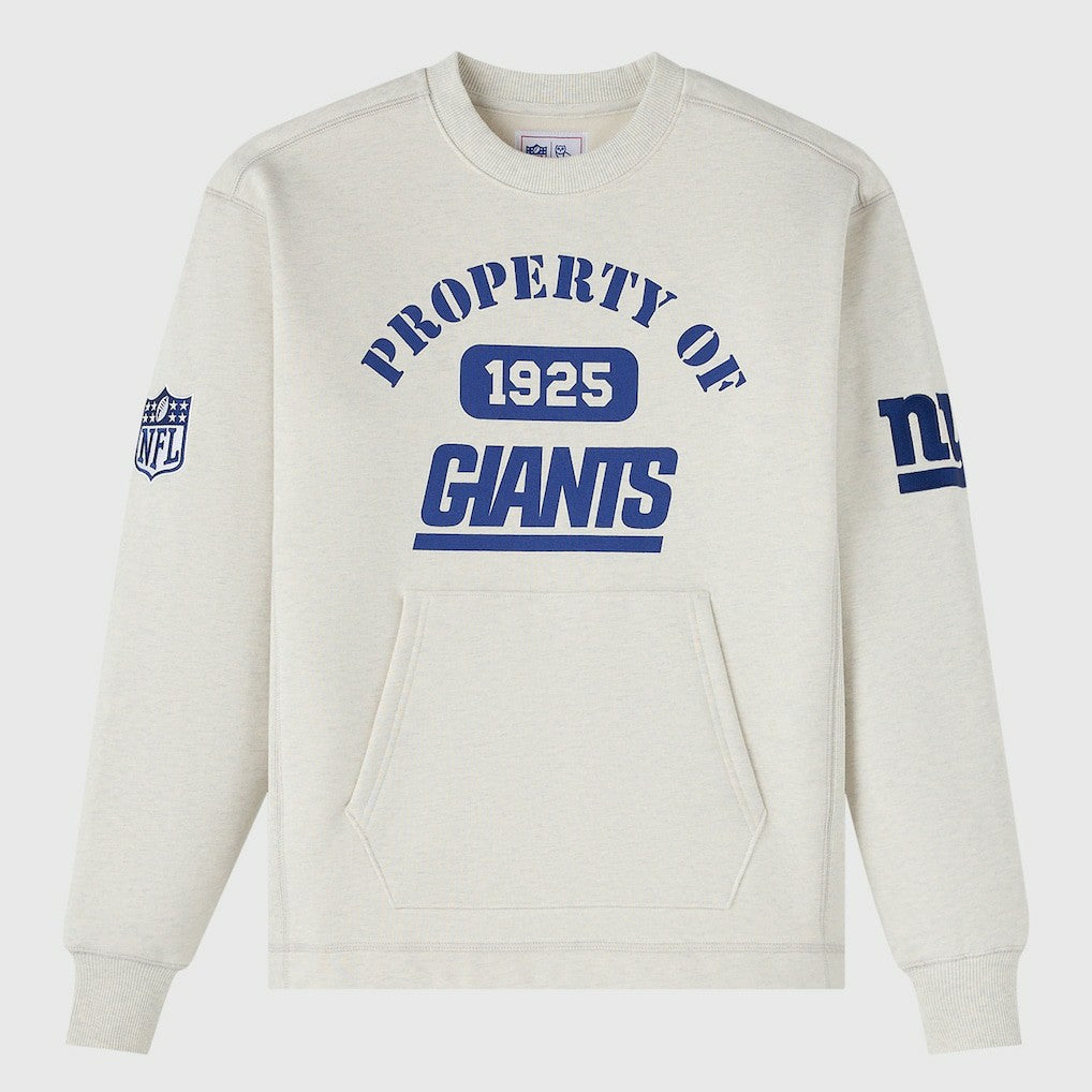 New York Giants OVO x NFL Unisex Fleece Sweatshirt - Heather Gray - NFL
