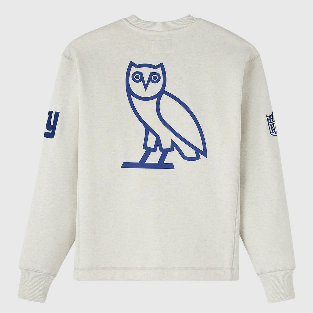 New York Giants OVO x NFL Unisex Fleece Sweatshirt - Heather Gray - NFL