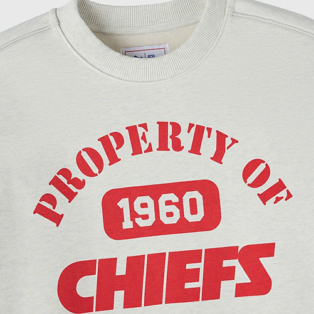 Kansas City Chiefs OVO x NFL Unisex Fleece Sweatshirt - Heather Gray - NFL