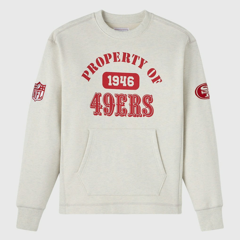San Francisco 49ers OVO x NFL Unisex Fleece Sweatshirt - Heather Gray - NFL