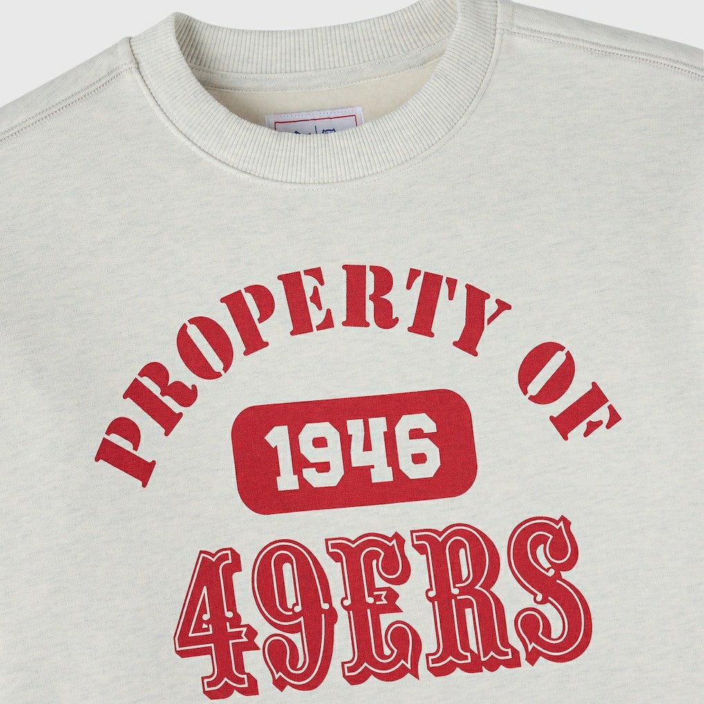 San Francisco 49ers OVO x NFL Unisex Fleece Sweatshirt - Heather Gray - NFL