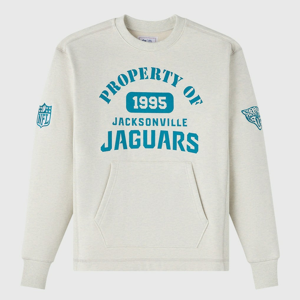Jacksonville Jaguars OVO x NFL Unisex Fleece Sweatshirt - Heather Gray - NFL