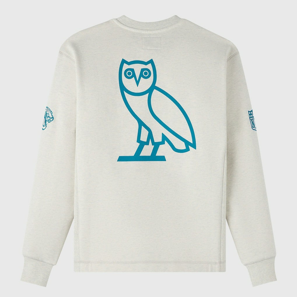 Jacksonville Jaguars OVO x NFL Unisex Fleece Sweatshirt - Heather Gray - NFL
