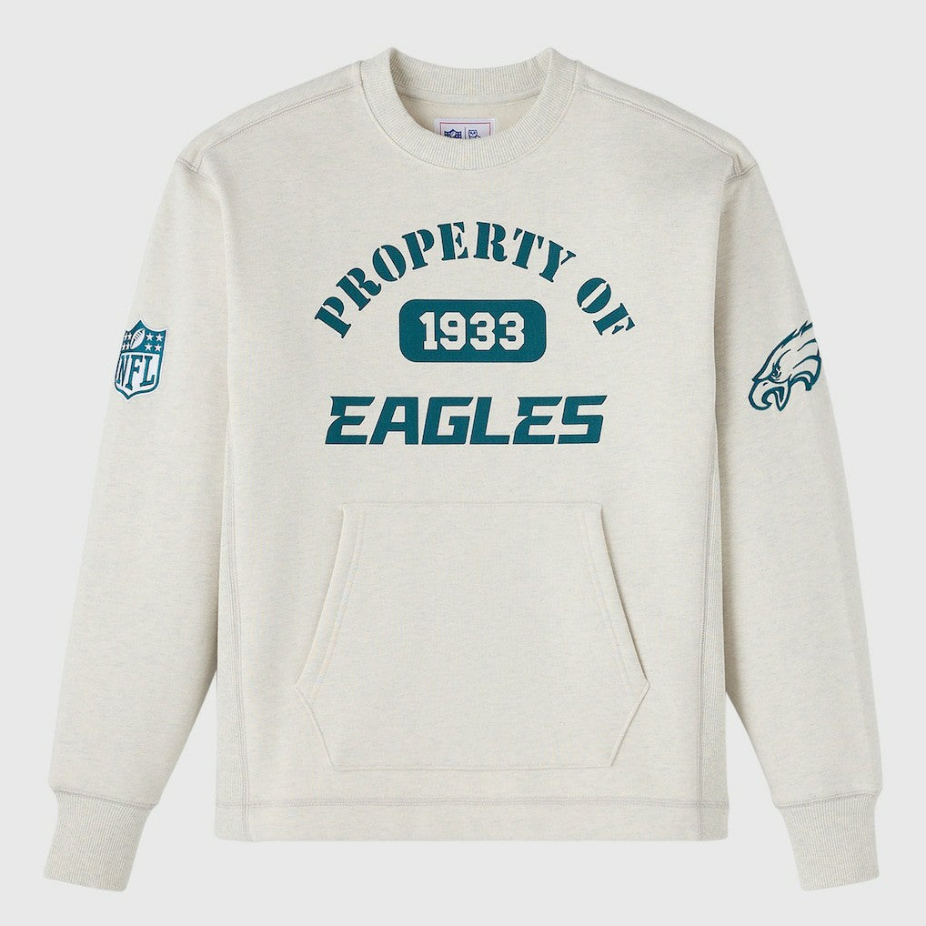 Philadelphia Eagles OVO x NFL Unisex Fleece Sweatshirt - Heather Gray - NFL