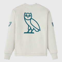 Philadelphia Eagles OVO x NFL Unisex Fleece Sweatshirt - Heather Gray - NFL