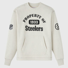 Pittsburgh Steelers OVO x NFL Unisex Fleece Sweatshirt - Heather Gray - NFL