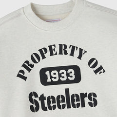 Pittsburgh Steelers OVO x NFL Unisex Fleece Sweatshirt - Heather Gray - NFL