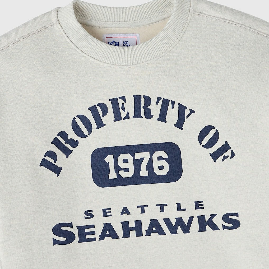 Seattle Seahawks OVO x NFL Unisex Fleece Sweatshirt - Heather Gray - NFL
