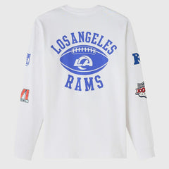 Los Angeles Rams OVO x NFL Unisex Long Sleeve T-Shirt - White - NFL