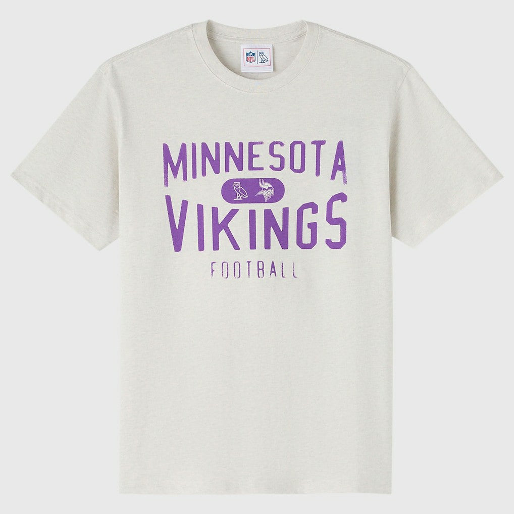 Minnesota Vikings OVO x NFL Unisex T-Shirt - Heather Gray - NFL