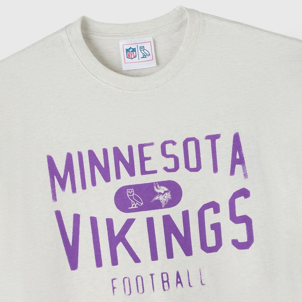 Minnesota Vikings OVO x NFL Unisex T-Shirt - Heather Gray - NFL